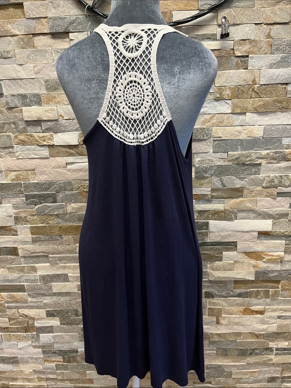 Cynthia Rowley Navy Anchor Tank Dress